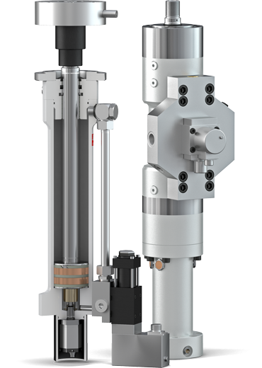 Hänchen Servozylinder - hochdynamische, präzise hydraulische Linearantriebe mit einer extrem hohen Energiedichte