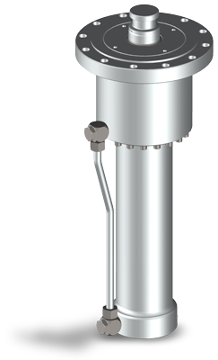 Hydraulikzylinder mit Eilgang und Krafthub