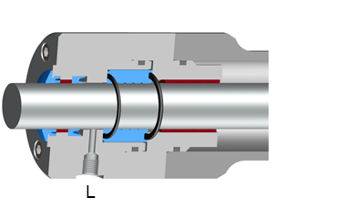 Dichtungssystem Servofloat® mit Ringspaltdichtung für besonders reibungsarme, sehr feinfühlige und stick-slip-arme Bewegungen. Geeignet für hochdynamische Bewegungen und Oszillationen sowie für Belastungen des Zylinders mit hohen Seitenkräften.